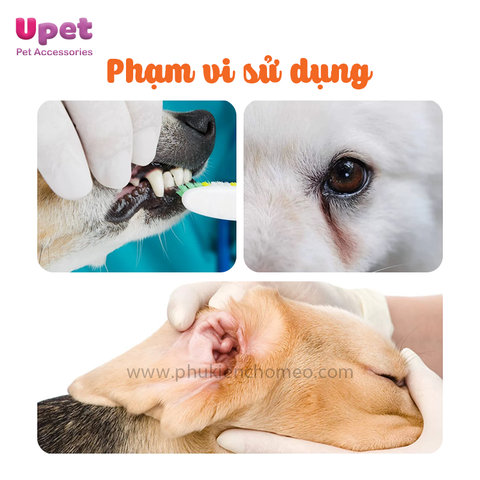 Khăn ướt xỏ ngón tay, vệ sinh răng miệng cho chó mèo Kamt 50 chiếc / hộp