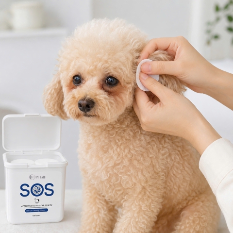 Khăn ướt vệ sinh tai thú cưng SOS – 100 miếng