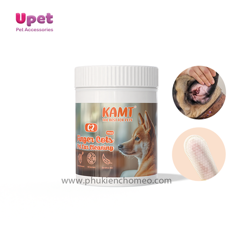 Khăn lau ướt ố bẩn tai cho chó và mèo Kamt 50 chiếc / hộp
