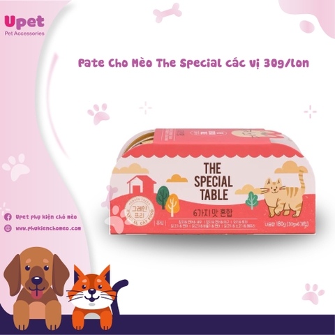 Pate Cho Mèo The Special các vị 30g/lon - 6 lon/set bổ sung dinh dưỡng tăng đề kháng cho mèo yêu.