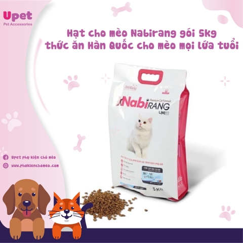 Hạt cho mèo Nabirang gói 5kg thức ăn Hàn Quốc cho mèo mọi lứa tuổi