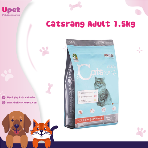 Thức ăn hạt cho mèo Catsrang Aldult 1.5kg