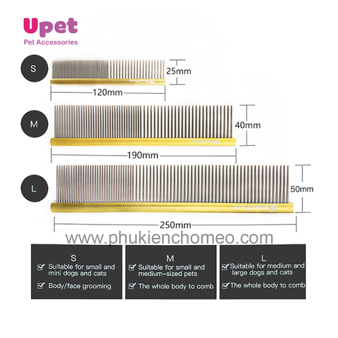 Lược Thẳng Thép Kim Loại