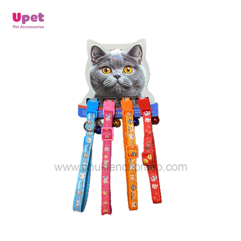 Doog&Caat Vòng cổ hoạ tiết hoa kèm chuông1.0cm (SP781)