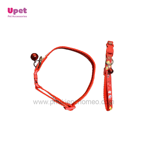 Doog&Caat Vòng cổ hoạ tiết hoa kèm chuông1.0cm (SP781)