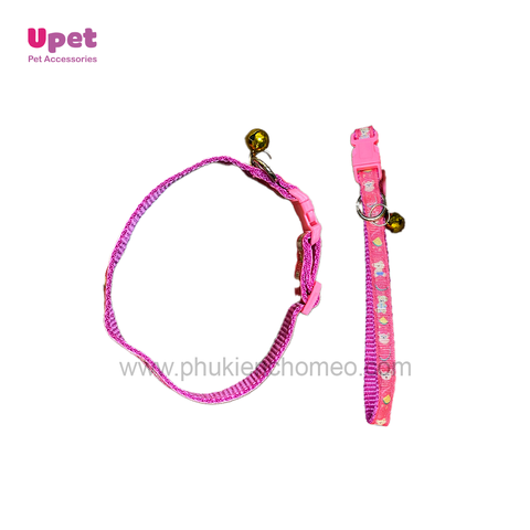 Doog&Caat Vòng cổ hoạ tiết hoa kèm chuông1.0cm (SP781)