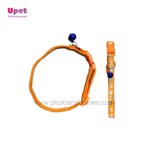 Doog&Caat Vòng cổ hoạ tiết hoa kèm chuông1.0cm (SP781)