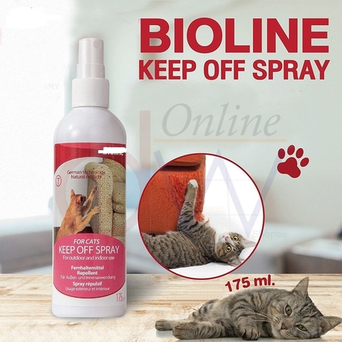 Xịt xua đuổi mèo Bioline Keep Off Spay For Cat 175ml