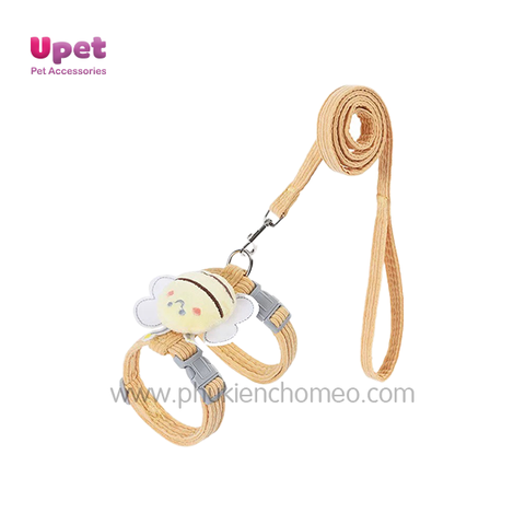 KN Dây dắt yếm 2 vòng tròn hình con ong - 1.0CM - 145536