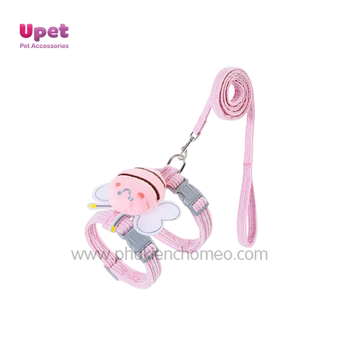 KN Dây dắt yếm 2 vòng tròn hình con ong - 1.0CM - 145536