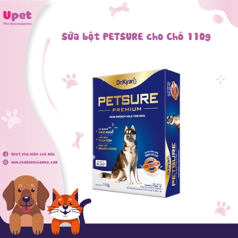 Sữa bột PETSURE cho chó 110g