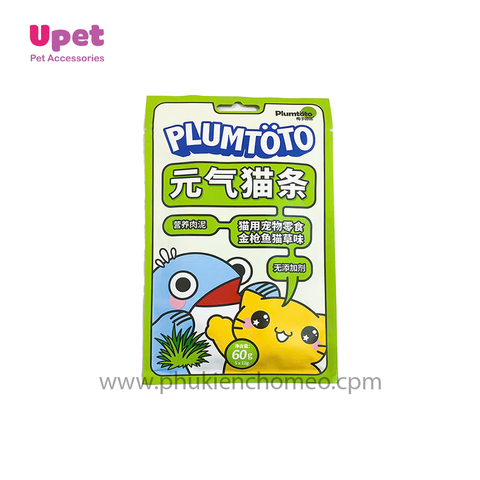 Plumtoto Cá ngừ mèo cỏ mèo 12g*5 thanh/gói
