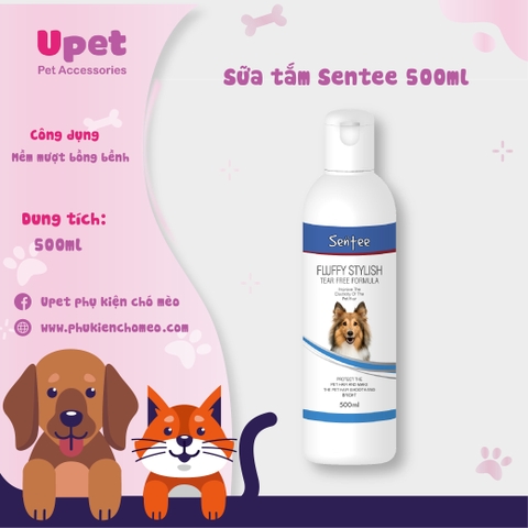 Sữa tắm SENTEE mới chai 500ml đặc biệt dành riêng cho chó mèo