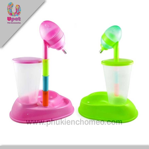 Bát uống nước tự động 7 sắc 2 ngăn