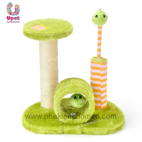 Trụ mèo kèm ống 30*24*28cm (xanh nõn chuối)