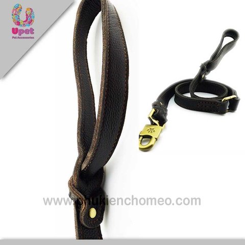 Dây dắt da khóa kèm 2 móc Vạn Đạt