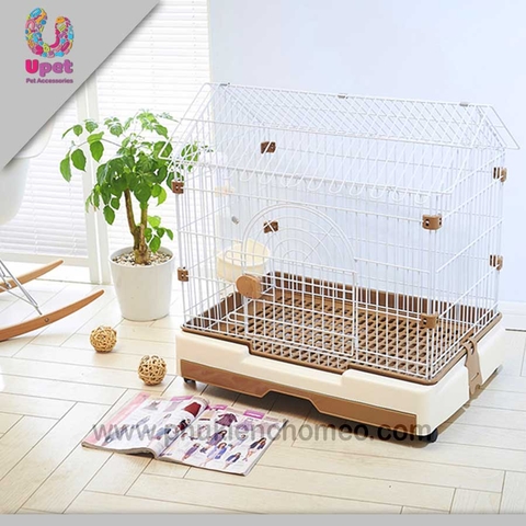 Lồng chó nhựa xịn cao cấp mái nhọn 61*44*62 ( BP227 )