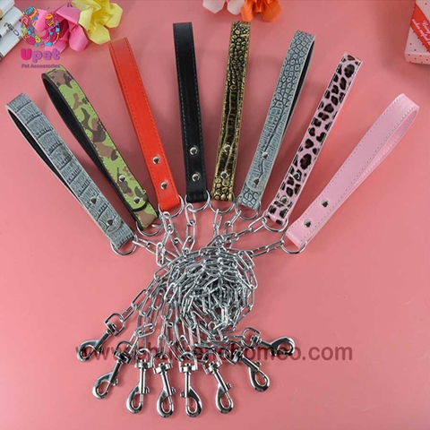 Xích sắt tay cầm da