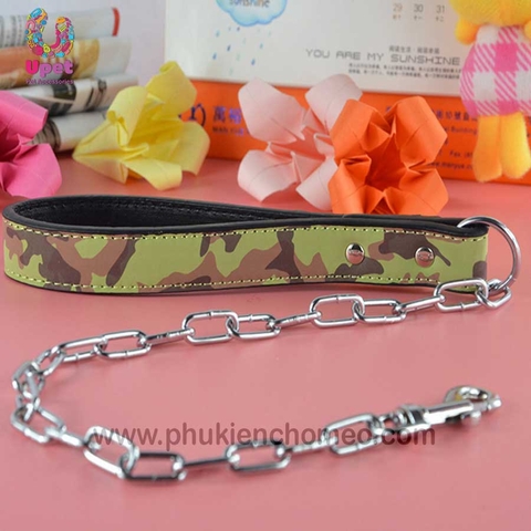 Xích sắt tay cầm da