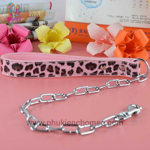 Xích sắt tay cầm da