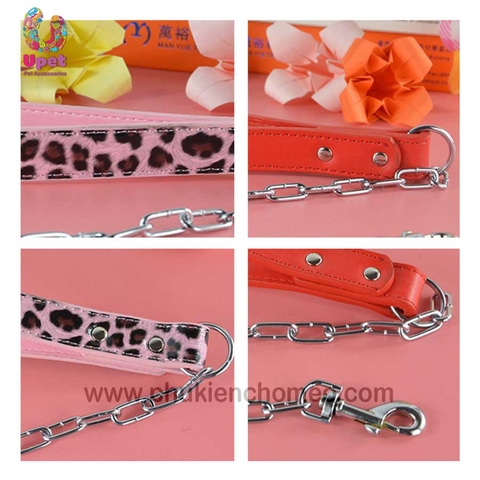 Xích sắt tay cầm da