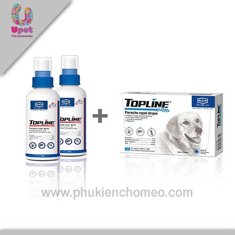 TP005 - Topline phun diệt ký sinh trùng ngoài da - Bọ chét ( loại dùng cho chó)
