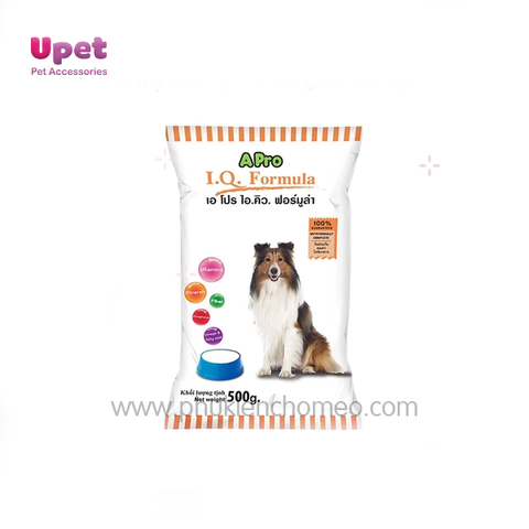Thức ăn hạt cho chó A-pro IQ gói 500g cung cấp đầy đủ chất dinh dưỡng cần thiết cho một hệ tiêu hóa tuyệt vời