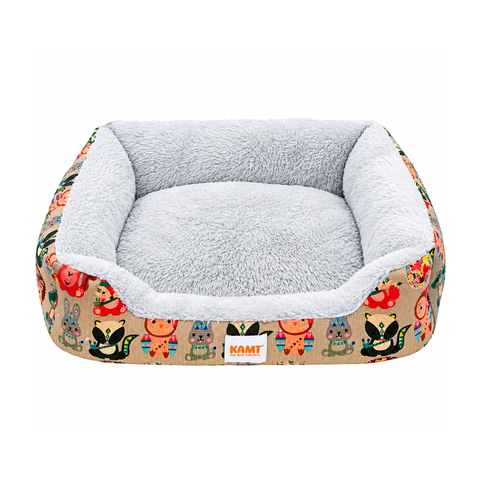 Đệm chữ Nhật KAMT viền cao cho chó mèo (50x40x15 cm)