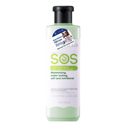 Sữa tắm SOS chính hãng cho chó mèo chai 530ml – Giải pháp toàn diện cho lông đẹp, da khỏe