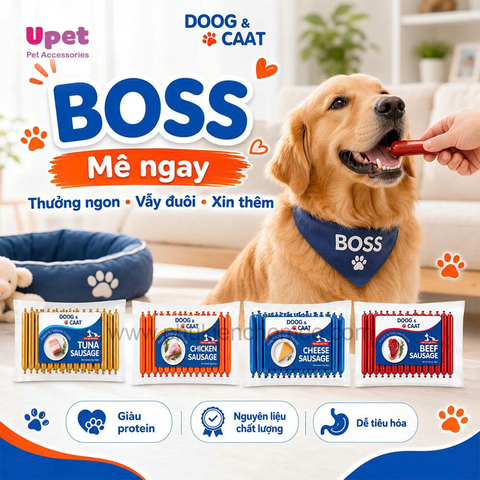 Xúc Xích Doog & Caat Vị Cá (30cây*15g)