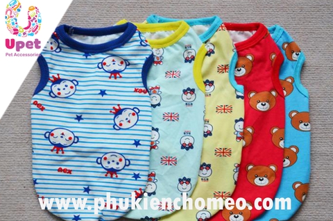 Áo phông in hình hoạt hình cotton