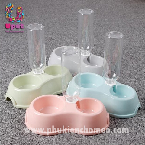 Bát nhựa đôi kèm bình nước