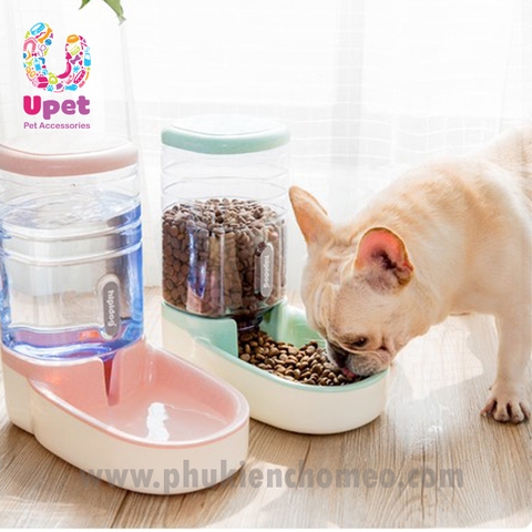 Bát ăn và uống nước tự động hình trụ