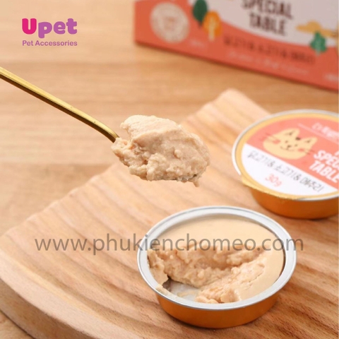 Pate Cho Mèo The Special các vị 30g/lon - 6 lon/set bổ sung dinh dưỡng tăng đề kháng cho mèo yêu.