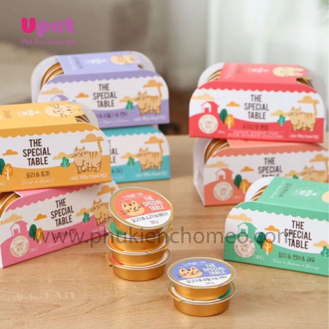 Pate Cho Mèo The Special các vị 30g/lon - 6 lon/set bổ sung dinh dưỡng tăng đề kháng cho mèo yêu.