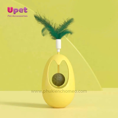Đồ chơi lật đật kèm cỏ bạc hà hình trái tim CC