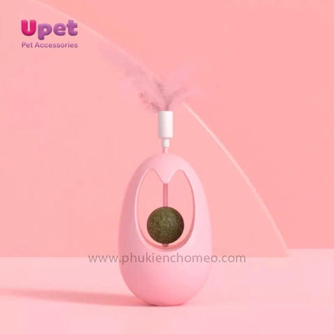 Đồ chơi lật đật kèm cỏ bạc hà hình trái tim CC