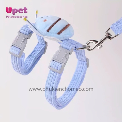 KN Dây dắt yếm 2 vòng tròn hình con ong - 1.0CM - 145536