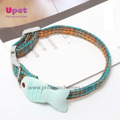 KN Vòng cổ nơ caro hình cá - 1.0CM - 189913