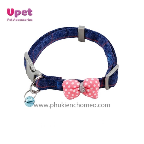 KN Vòng cổ nơ chấm bi lót cotton có móc Z - 1.0cm - 183319