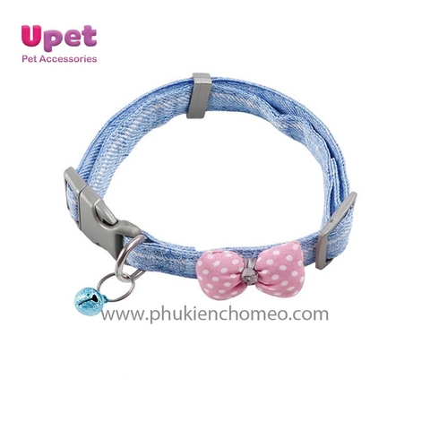 KN Vòng cổ nơ chấm bi lót cotton có móc Z - 1.0cm - 183319