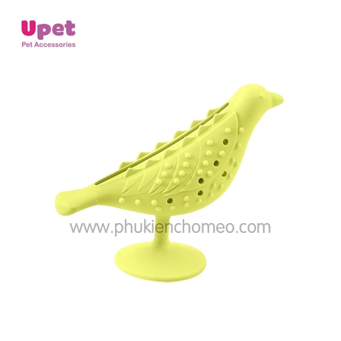 Đồ chơi dính tường hình chim kèm cỏ bạc hà CC