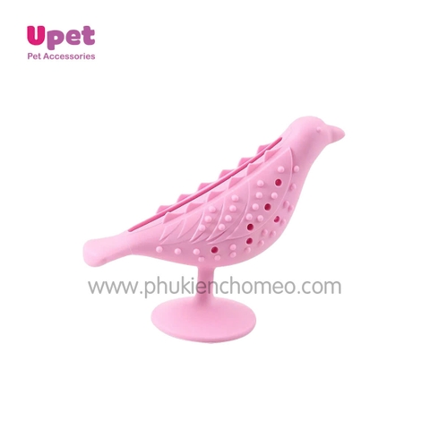 Đồ chơi dính tường hình chim kèm cỏ bạc hà CC
