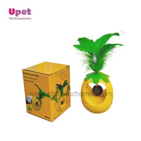 Đồ chơi lật đật hình trái dứa kèm cỏ bạc hà CC 20*8cm