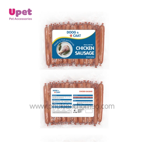 Doog &Caat xúc xích cho chó và mèo vị gà 15g*30pcs