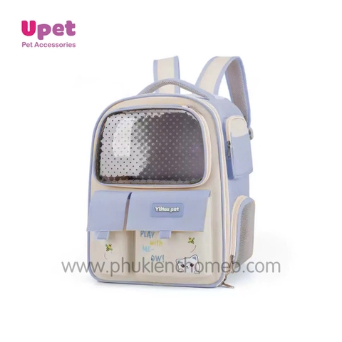 Balo vuông cửa trong thoáng khí có 2 túi trước - BL004