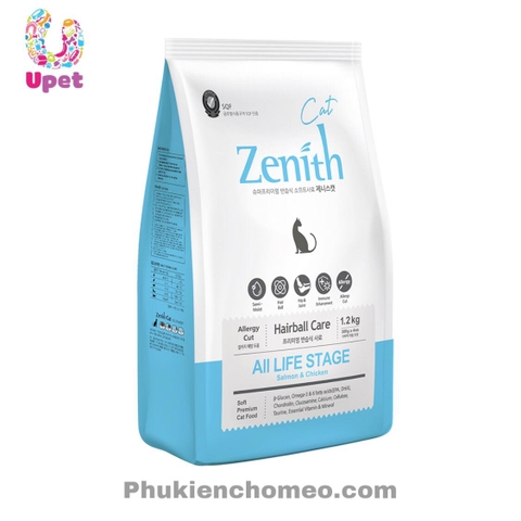 Hạt mềm Zenith cho mèo hairball 1.2kg