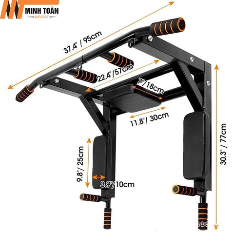 Xà đơn treo tường đa năng 8 in 1