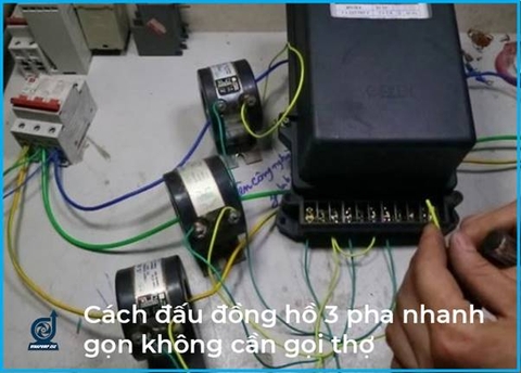 Cách đấu đồng hồ 3 pha Siêu Chuẩn nhờ có Sơ đồ nguyên lý công tơ điện