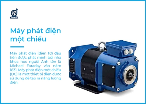 Máy phát điện một chiều là gì? Nguyên lý làm việc của máy phát điện một chiều